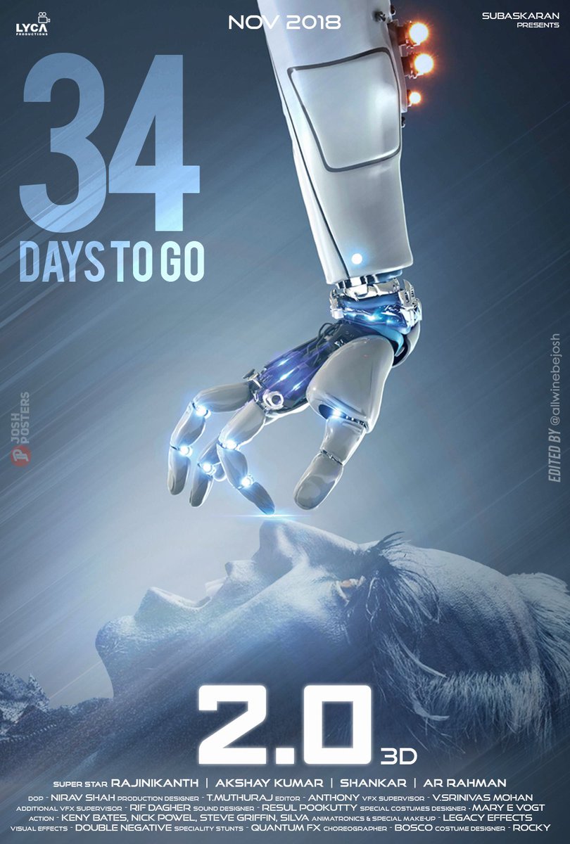 ThiCinemas's tweet photo. #34DaysToGoFor2Point0 #2point0onNov29 https://t.co/7WOVlzm1KH