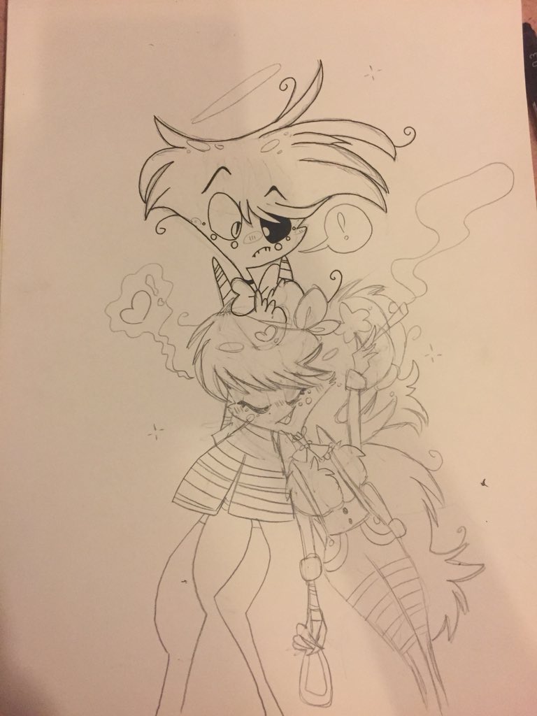 CherryC22565720's tweet photo. @VivziePop Drew This-
1.I Wanted To Show My Friend That I Didn’t Care About What She Thought About Me Loving This Character
2. Because I Will Admit I’m A Fangirls Over Angel Dust QwQ
3. Because I Wanted To Draw A Picture Of Angel Dust And Pixie Too! Idk what his reaction would be https://t.co/9L3vyyzFhE