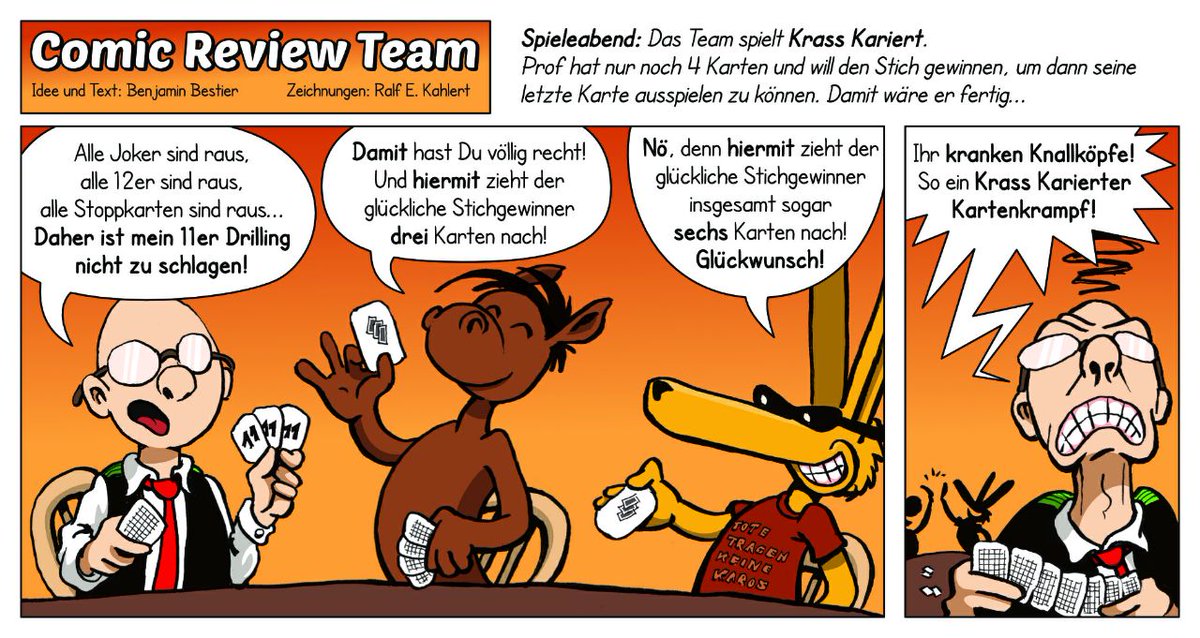 FairplayMagazin's tweet photo. Für alle auf dem Weg zur #spiel2018

Das Comic Review Team is back!

Heute mit  #KrassKariert.
 
#aLaCartepreis Gewinner #ComicReviewTeam @AMIGOSpiele https://t.co/8v4kOh2phx