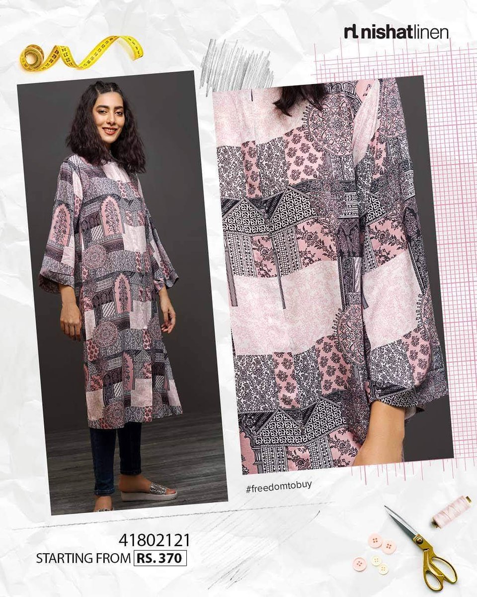 NLnishat1's tweet photo. Incorporate the trends into your wardrobe by creating your own designs with this pink linen printed fabric from FTB winter'18 - PKR 370/- per meter. Shop now!
In- stores and online:
https://t.co/DbV5A7FiCk
#ForAllofYou #FreedomToBuy #HappyShopping https://t.co/cn2SIm7ARY
