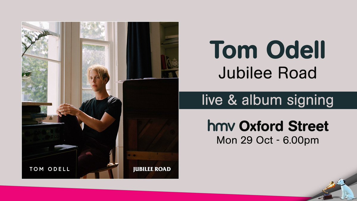 hmv (@hmvtweets) on Twitter photo Not long left until <a href="/tompeterodell/">tompeterodell</a>'s #hmvLive event! Wristbands are available from <a href="/hmvOxfordStreet/">hmv Oxford Street</a> with a purchase of the album now!
Full info: hmv.co/TomOdell Not long left until <a href="/tompeterodell/">tompeterodell</a>'s #hmvLive event! Wristbands are available from <a href="/hmvOxfordStreet/">hmv Oxford Street</a> with a purchase of the album now!
Full info: hmv.co/TomOdell