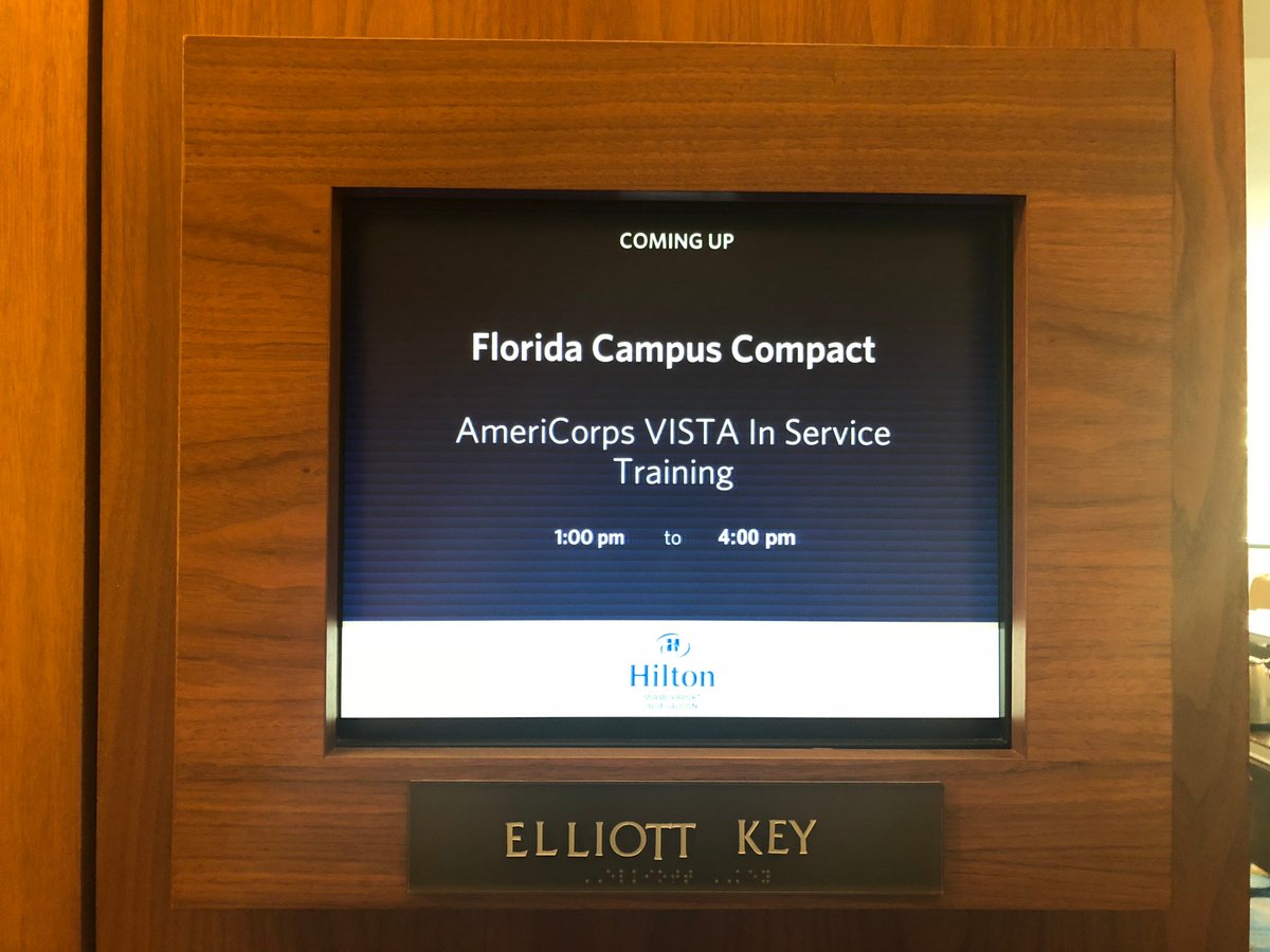Welever_EN's tweet photo. Great topics, great conversations taking place at the Florida Campus Compact 2018 Professional Development Conference.
#WeleverUSA #FLCC2018 #Miami #WeleverData #WeleverApp #WeleverINEducation #WeleverInnovation #WeleverUSAColleges #WeleverUSAUniversities @FLCampusCompact https://t.co/IycauVRxCG
