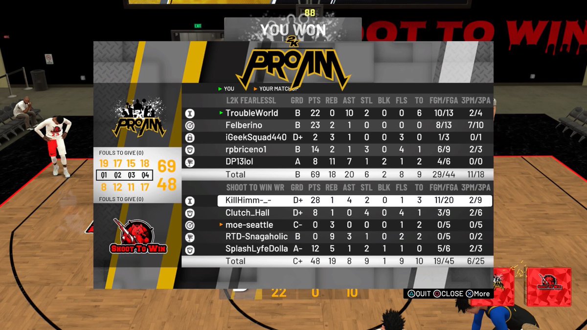 xFearless2k's tweet photo. GG’s To @ShootToWin2k19  @2kCompGames https://t.co/RISseNgs93