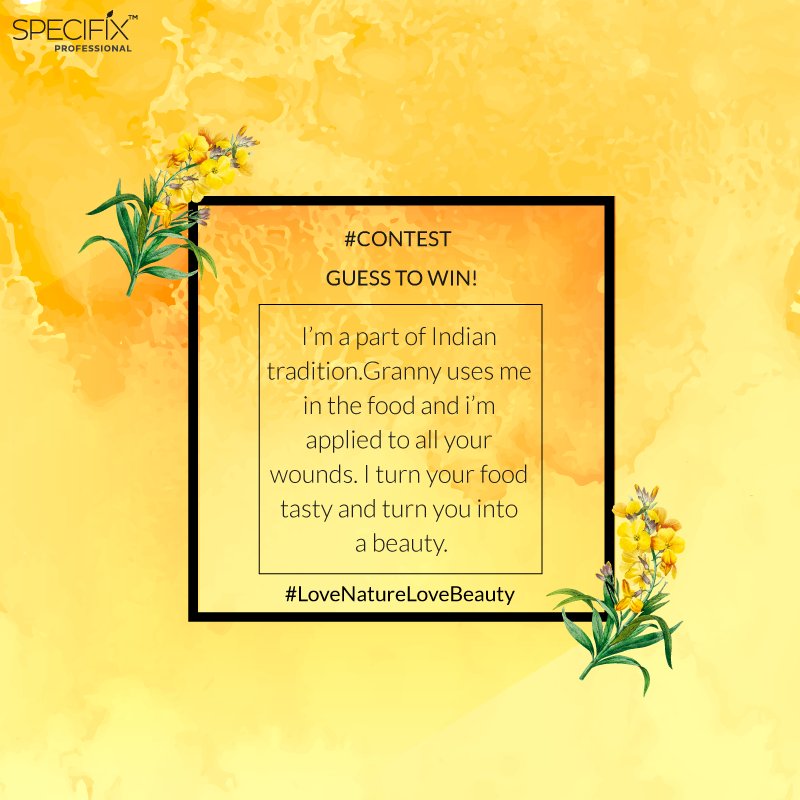 And the final riddle is here! Guess the ingredient and get lucky with Specifix Professional. 

#LoveNatureLoveBeauty