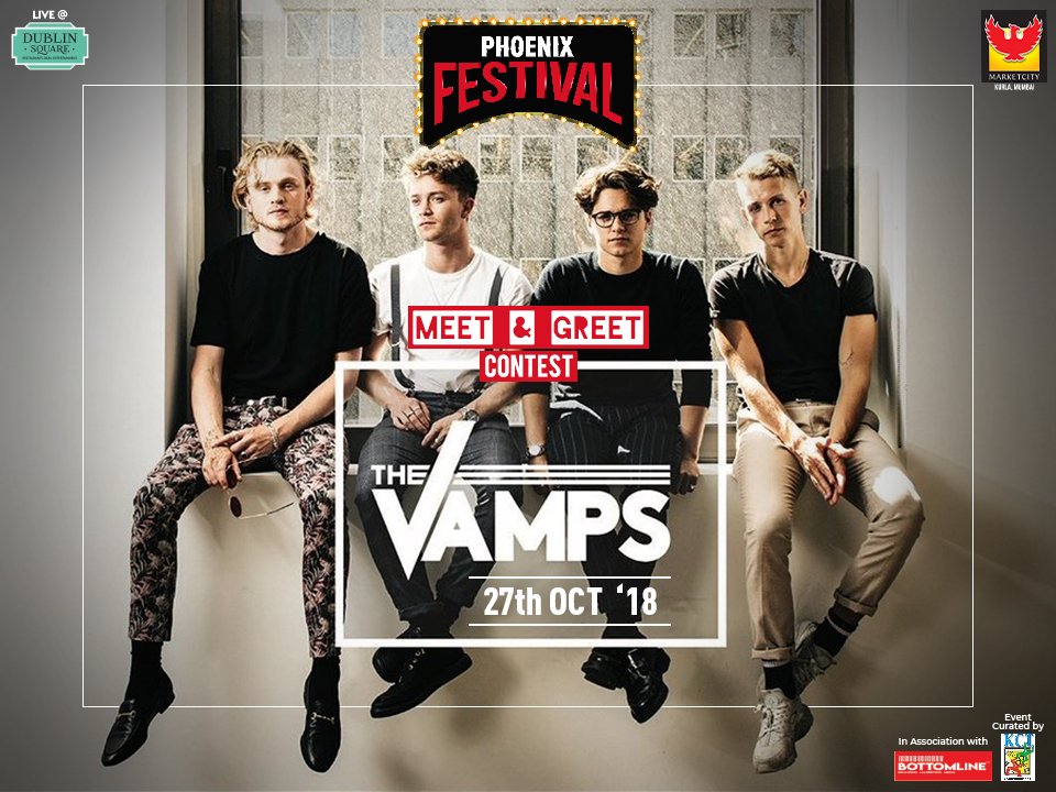 MarketcityKurla's tweet photo. #ContestAlert

Here's your lucky chance to meet Britain's leading boy-band @TheVampsband 
RT this post, tell us why you love them &amp; tag 5 friends to spread your love for #TheVamps and your favourite shopping destination #MarketcityMumbai could make your dream come true! https://t.co/1i5xKeTnCb