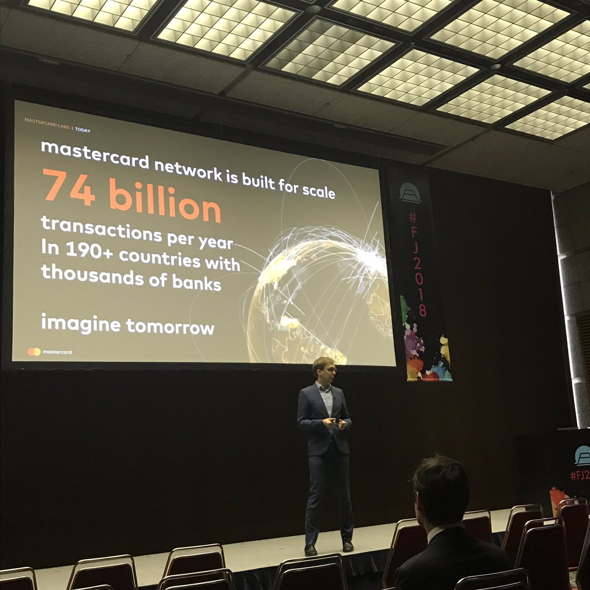 fintech_japan's tweet photo. "The connected future” – Breakthrough innovation through co-creation @ Breakout Stage
本日最後のブレイクアウトのセッションが始まりました！
#fj2018 https://t.co/BxU3TUSpmh
