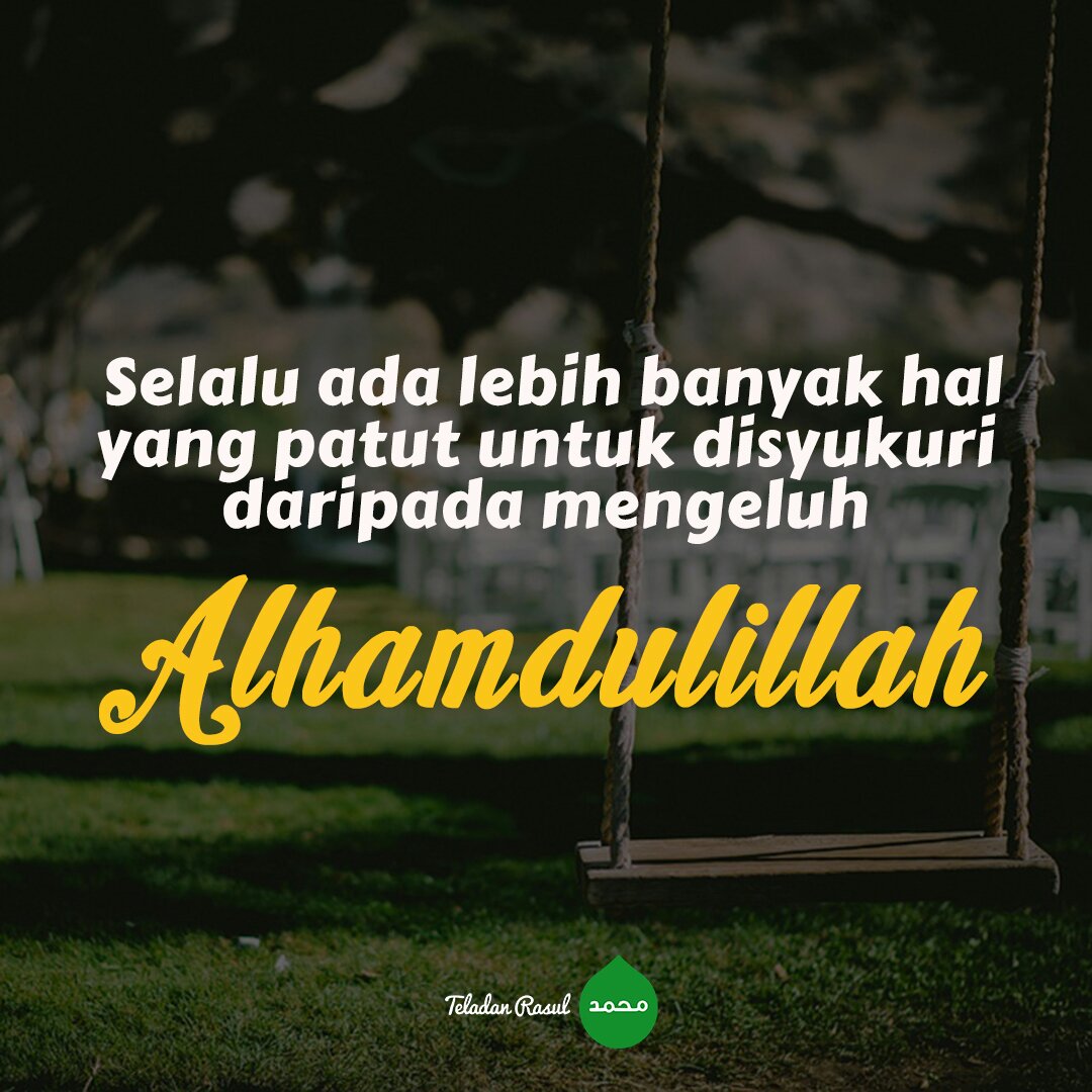 Alhamdulillah atas semua hal yang telah Allah beri :) . . TeladanRasul