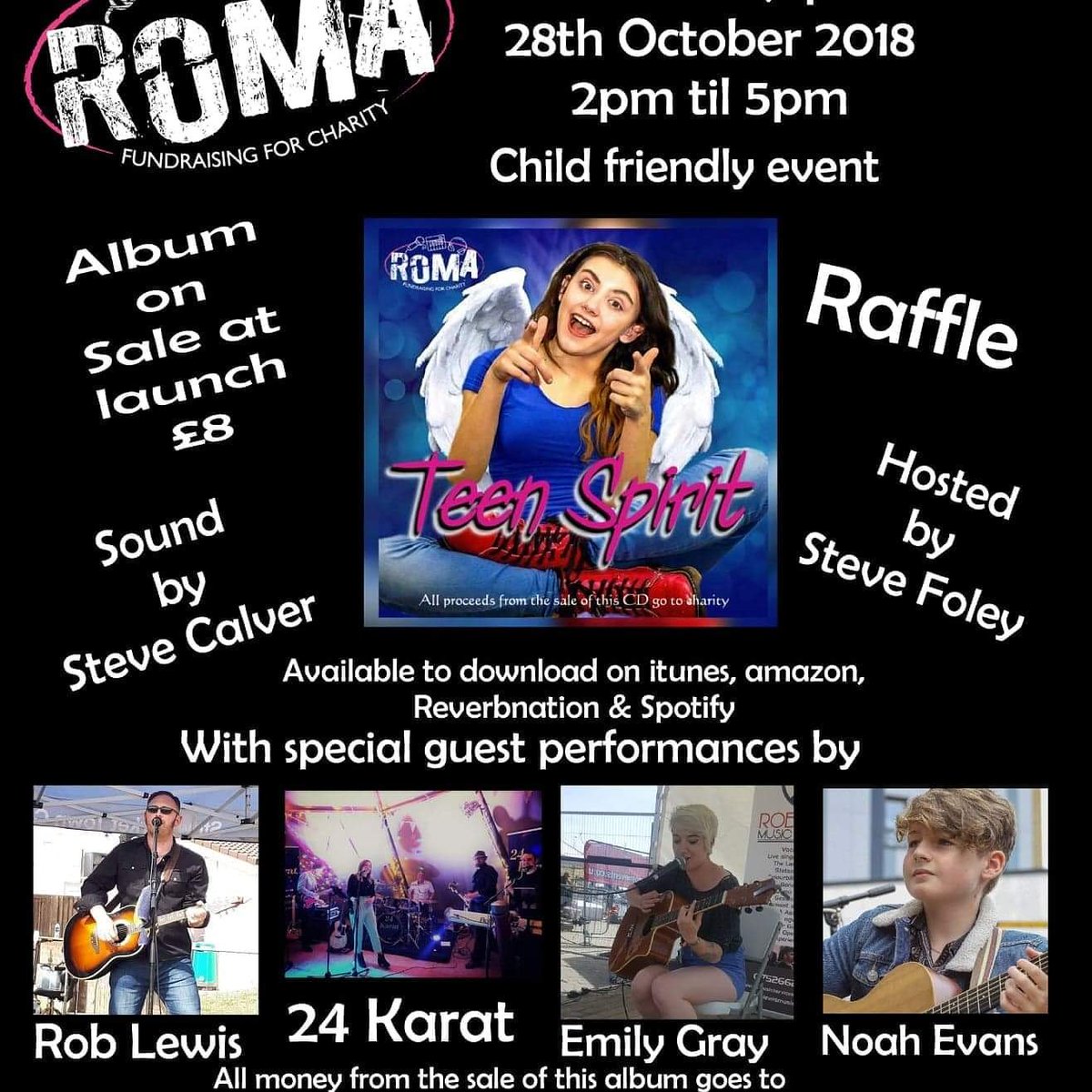 facebook.com/events/2143815…
Sunday. 2.pm Railway Pub Ipswich. @Romasworlduk releases charity cd album. #ipswichsinger #ipswich #suffolk #charityalbum #singingforcharity #ipswichteenager #charitycd #teenspirit #saynotobullies #teamroma #grassrootsmusic #localtalent