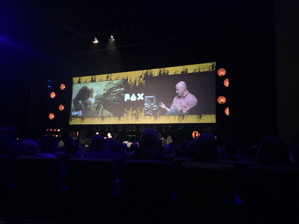 HeyFalconVR's tweet photo. Enjoying another amazing panel @paxaus #idsoftware #rage2 #doometernal #timwillits https://t.co/hcndP2LJOJ