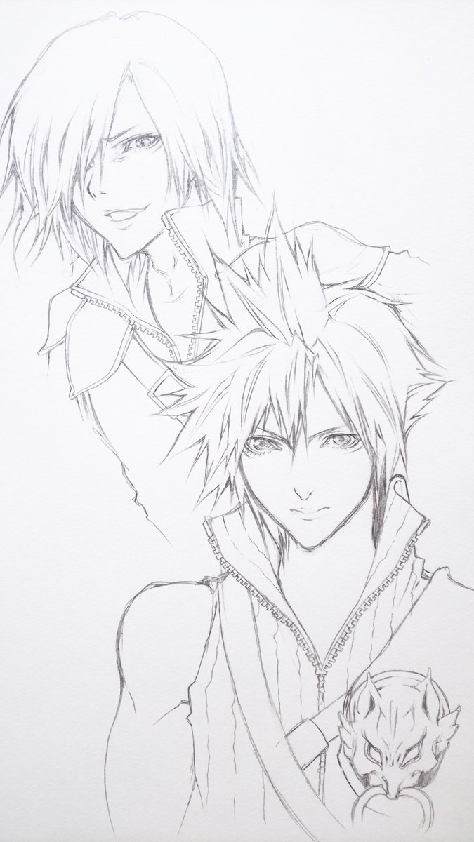 宇佐まりあ ほーく Ff7のキャラクターをシャーペンでがりがり描いてみた 細かいとこらは描いてないけどなんとか描きたくって ファイナルファンタジー イラスト好きさんと繋がりたい