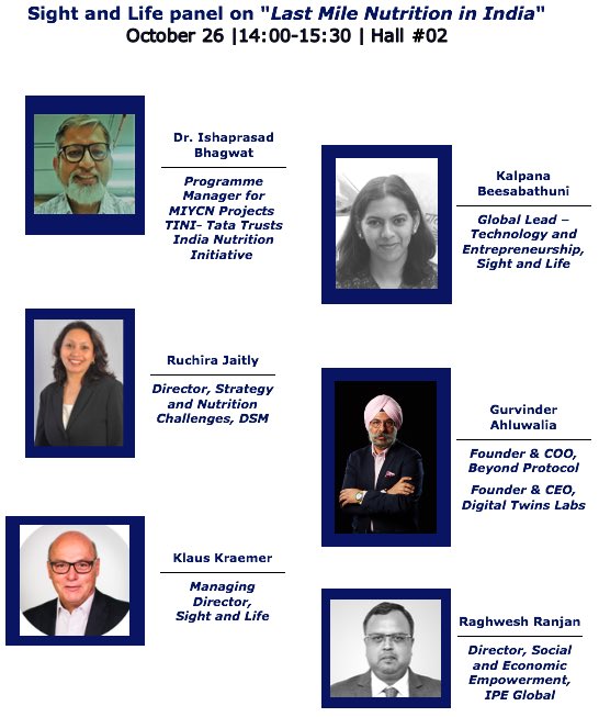 Join us 2DAY <a href="/IUFoST2018/">IUFoST 2018</a> Hall 2 at 2pm for the #SALPanel on Last Mile Nutrition in India &amp; learn more about our distinguished panelists! @Klaus_KKraemer <a href="/KBeesabathuni/">Kalpana Beesabathuni</a> <a href="/guriahluwalia/">Gurvinder Singh Ahluwalia</a> <a href="/ruchirajet/">Ruchira Jaitly</a> <a href="/IPEGlobal/">IPE Global Limited</a> <a href="/raghwesh/">Raghwesh Ranjan</a> &amp; Dr Ishaprasad Bhagwat <a href="/tatatrusts/">Tata Trusts</a> <a href="/tini_tatatrusts/">TINI</a> #IUFoST2018