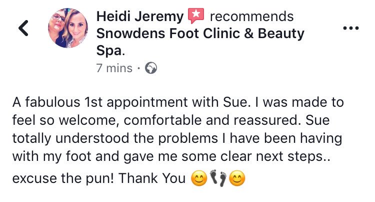 Wonderful to hear Heidi! Thank you for your recommendation. 

#footclinic #stamford