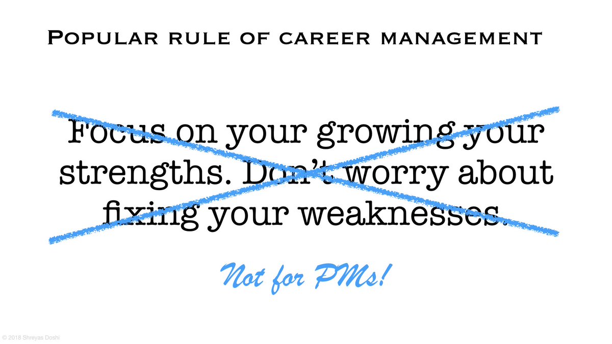 PMs need to be well-rounded. As a PM, you can seldom choose to just create amazing PRDs but not follow through on execution, or just use your instinct and never interpret data.