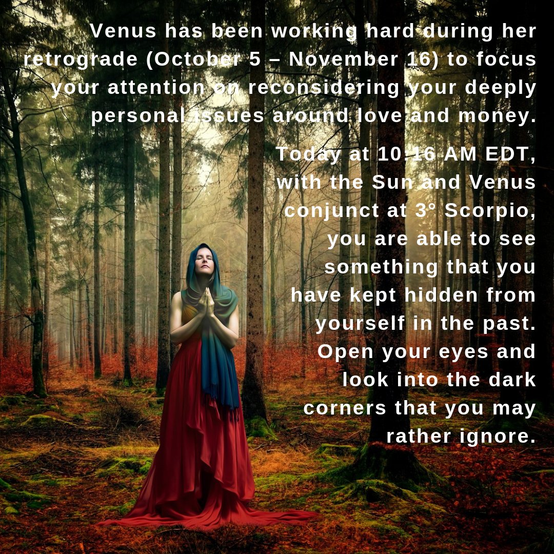 astrolore's tweet photo. Friday, October 26, 2018
#astrology #sunvenus #loveandbeauty https://t.co/IDpQXpZtZG