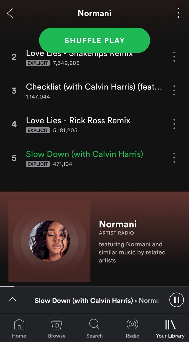 5HToSouthAfrica's tweet image. 🎉| Congratulations

A big congrats goes out to our girl @Normani as her song with @CalvinHarris 'Checklist' has surpassed 1 MILLION streams on Spotify!
We are so proud of you mama 💕

Make sure to #StreamChecklist as well as her other BOP 'Slow Down' #StreamSlowDown!