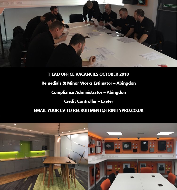 SecurityFireRec's tweet image. We have live vacancies at @Trinity_FireSec HQ in Oxford and Exeter linkedin.com/feed/update/ur…  email your CV to recruitment@trinitypro.co.uk now! #officejobs #adminjobs #exeterjobs #oxfordshirejobs