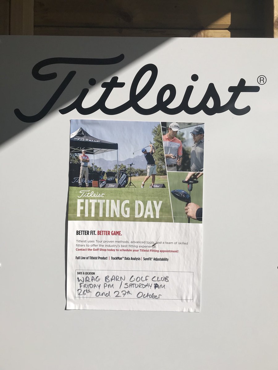 R1Ridsdale's tweet photo. Now up on the dance π floor is Gerry to test the best from @TitleistEurope and @TimBakerGolf in the @WragBarn Fitting Hub #wecustom so try before you buy and get fitted β³οΈπβοΈπ https://t.co/kUuJW62pID