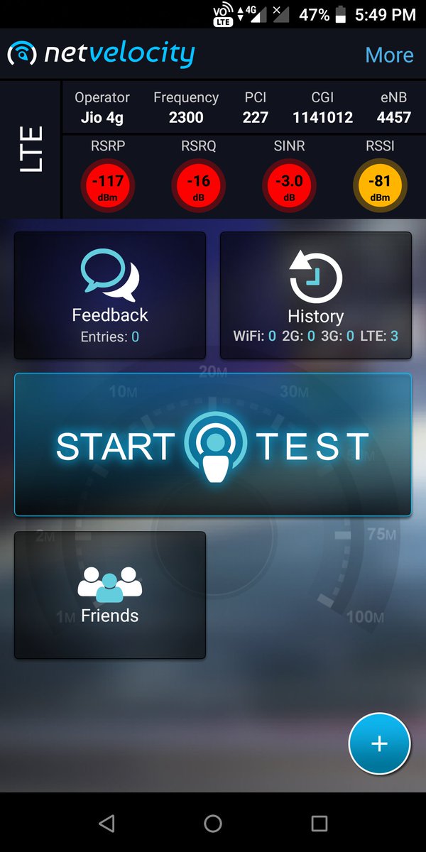 kathir10395's tweet photo. @JioCare 

Speed is too low, look at the signal quality in my area in all three bands https://t.co/m0wHoWnwgj