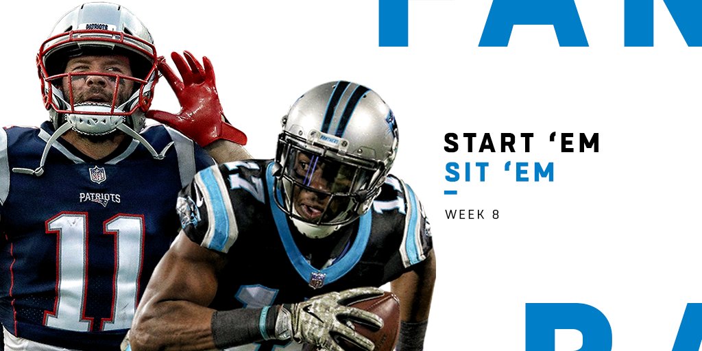 NFL on Twitter: 'START: @Edelman11 SIT: Devin Funchess Week 8 @NFLfantasy  Start 'Em, Sit 'Em (WRs):  (via @Michael_Fabiano)   / Twitter