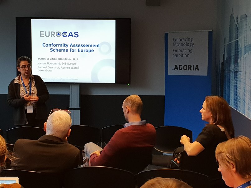 Thanks <a href="/Agoriafr/">Agoriafr</a>, <a href="/Agorianl/">Agorianl</a> and <a href="/IHEBelgium/">IHE Belgium</a> for giving us the possibility to present #CASforEU in the broader context of #normalisation, among other in #eHealth, during R&amp;S Event