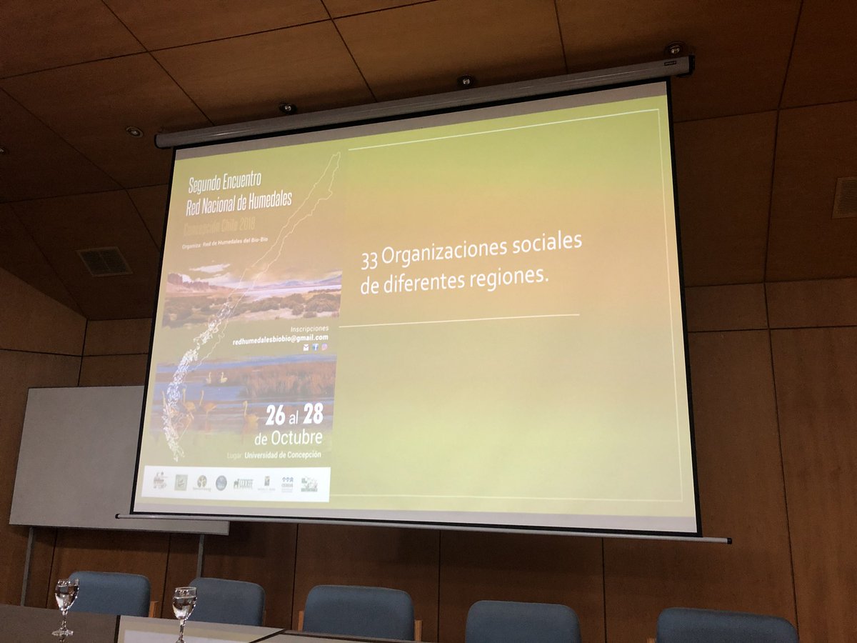 Comienza el 2do Encuentro Red Nacional de Humedales Urbanos <a href="/EquipoDeUrresti/">Equipo Senador De Urresti</a> @MelissaMallega <a href="/Jaimegro5/">Jaimegro</a> <a href="/faug_udec/">FAUG</a> <a href="/RedInvestChile/">Asociación Red de Investigadoras</a> @Cedeus_