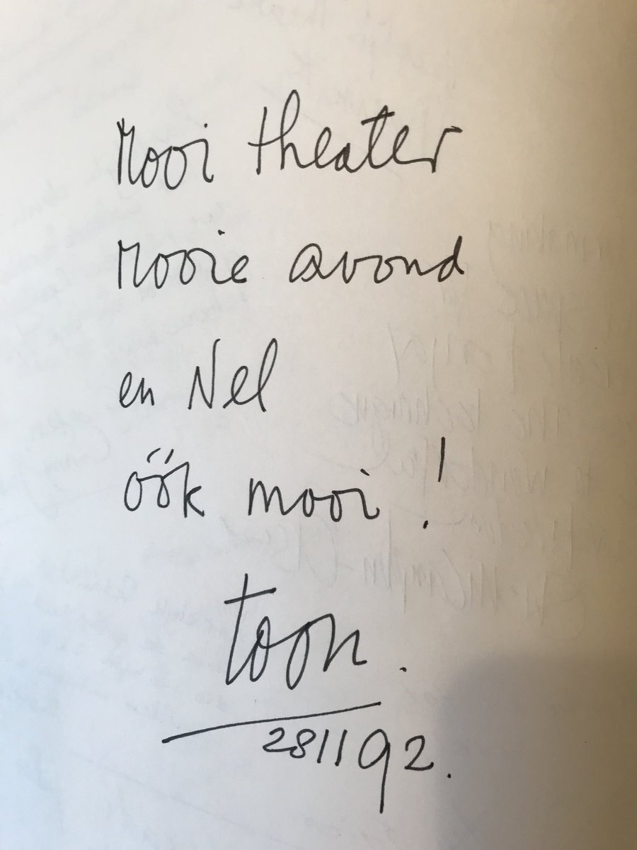 Vandaag mijn kantoor leeg geruimd,en kijk eens wat ik tegen kwam : een versje van Toon Hermans 😊