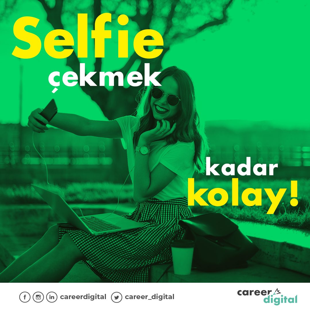 Artık şirketlerle görüşmelere katılmak selfie çekmek kadar kolay. İnternetin ve kameran varsa en zor kısmını halletin demektir. Tek tıkla @career_digital ‘e hemen kaydol!
Kayıt için 👉 careerdigital.org