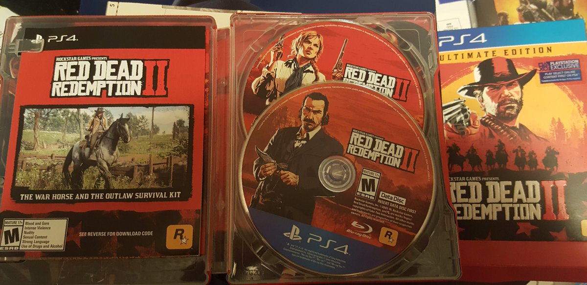 Holaacchillin's tweet photo. #RedDeadRedemption2 Ultimate Edition feels special when you open it. Expectations have been exceeded!
#packagingiseverything #RDR2 https://t.co/3KcQ1clPBl