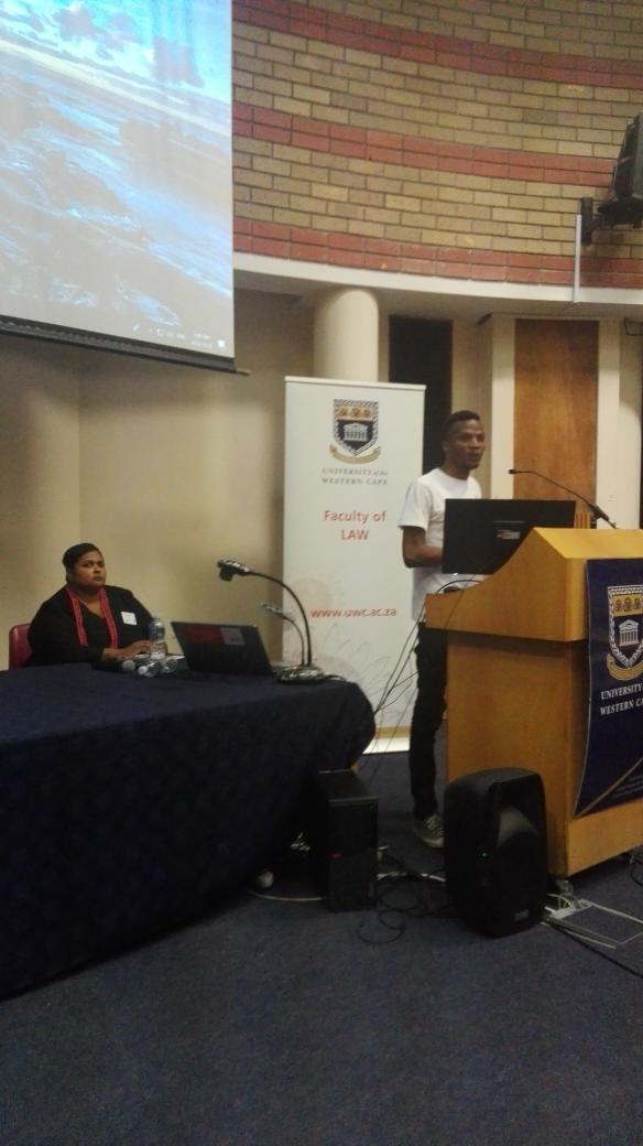 @Xila_Notywala of <a href="/sjcoalition/">SJC</a> talks right to protest, police resourcing and school infrastructure at UWC Mandela &amp; Law Conference <a href="/UctLaw/">UCT Law School</a> <a href="/UKZN/">University of KwaZulu-Natal</a> <a href="/UPChildLaw/">Centre for Child Law</a> <a href="/UPTuks/">University of Pretoria</a> <a href="/equal_education/">Equal Education</a> <a href="/EElawcentre/">Equal Education Law Centre (EELC)</a>  <a href="/Kessper/">Kessler Perumalsamy</a> <a href="/sarahficktweets/">Sarah Fick</a> <a href="/Lisa_Draga/">Lisa Eaves Draga</a> <a href="/nkanyisos/">Nkanyiso Shelembe</a> <a href="/NhlanhlaSono/">Nhlanhla Sono</a>