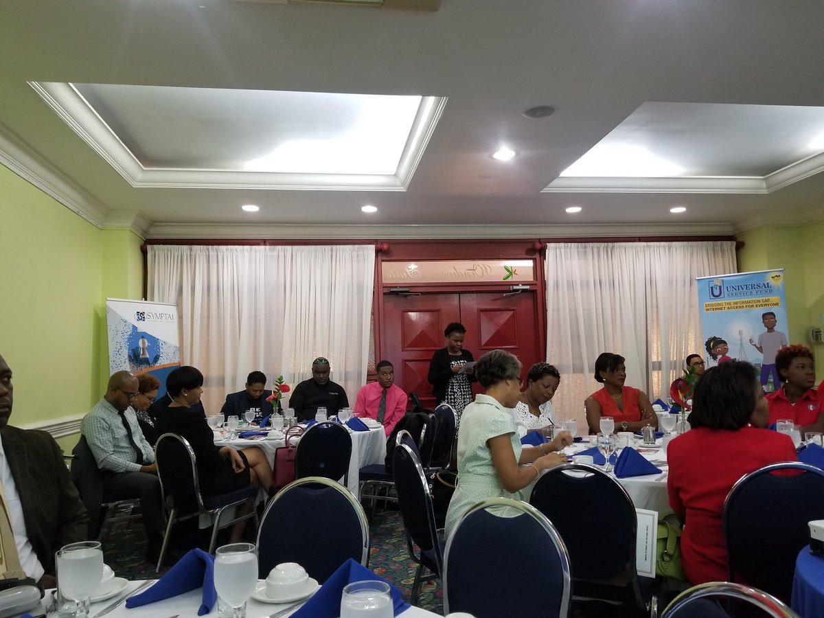 MOFJamaica's tweet photo. Dr. Louis Shallal, Chief Information Officer - Jamaica, welcomes persons attending the #CyberSecurity Business Leaders' Forum. #ThinkBeforeYouClick #BeCyberAwareJa #CyberSecurityJa #BeCyberSafeJa @JISNews @MSTGovJM @mns_jamaica @JamaicaTax @JamaicaConstab https://t.co/TQN0vdinDM