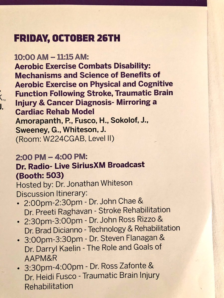 Rusk Rehab Podcast (@ruskinsights) on Twitter photo Good Morning <a href="/AAPMR/">AAPM&R News</a> attendees stop by booth #503 to watch live Dr. Radio Show. Hosted by <a href="/drwhiteson/">Jonathan Whiteson</a> with guests including Dr. Kaelin, president of AAPMR, Dr. Flanagan, RUSK Chair and Dr. Chae, VP of Metro Health to name a few. <a href="/NYUDocs/">Doctor Radio</a> @doctorradio #AAPMR2018 <a href="/nyulangone/">NYU Langone Health</a> Good Morning <a href="/AAPMR/">AAPM&R News</a> attendees stop by booth #503 to watch live Dr. Radio Show. Hosted by <a href="/drwhiteson/">Jonathan Whiteson</a> with guests including Dr. Kaelin, president of AAPMR, Dr. Flanagan, RUSK Chair and Dr. Chae, VP of Metro Health to name a few. <a href="/NYUDocs/">Doctor Radio</a> @doctorradio #AAPMR2018 <a href="/nyulangone/">NYU Langone Health</a>
