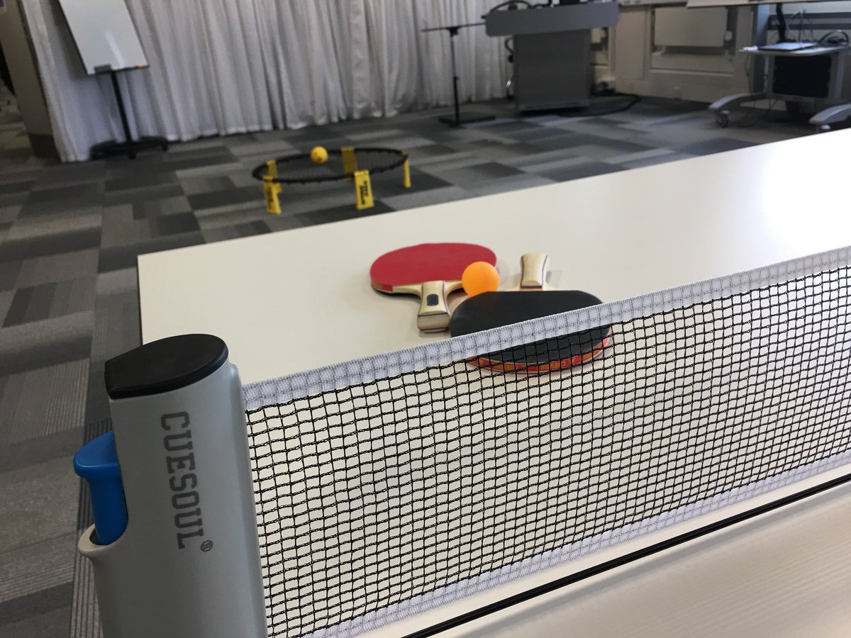 SportShamira's tweet photo. It’s #popupfriyay time again! Join us in the Teaching Grid in the Library between now and 4pm for spike ball, table tennis and much more!
#popupsport #friyay #studyhappyactive #activecampus https://t.co/dIYjeW9HMu