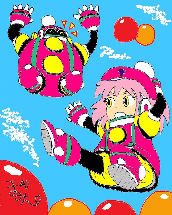 ラバーマン&擬人化～ポインポインパークにて～ #ロックマン11