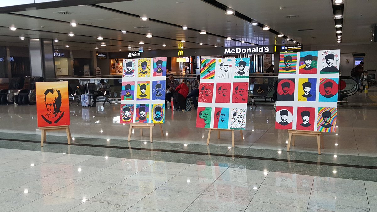 Kurtköy Doga Koleji Olarak Sabiha Gökçen Havaalanında Cumhuriyet ve Atatürk Temalı Resim Sergimiz Açıldı.🇹🇷 <a href="/EsraDeveci12/">Esra Deveci</a>  <a href="/fundasanli35/">Funda Şanlı</a> <a href="/mineasinan/">Mine Sinan</a>   #dogakoleji #kurtköydoga