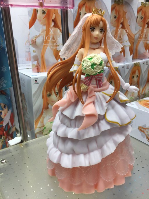 セガ龍ヶ崎 新商品入荷情報 ソードアート オンライン コード レジスタ Exqフィギュア ウェディング アスナ 正面も後ろ姿もとっても美しいアスナが入荷しました ウエディングドレスも細かく作られていてずっと眺めていられそう 是非getしにご