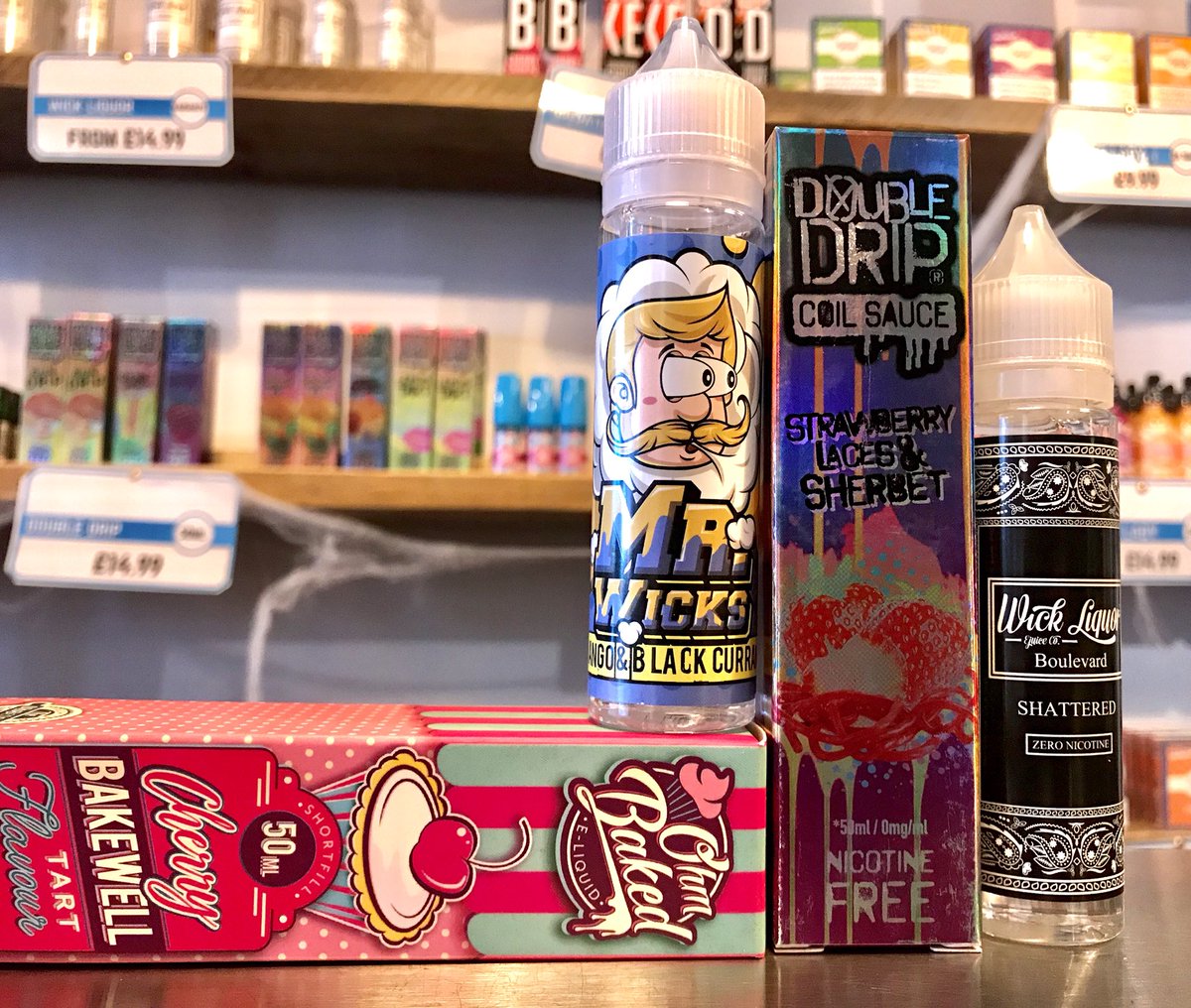 CraftyVapes's tweet photo. 👀👀 Mr Wicks is pretty excited for some favourites we’ve re stocked! So much more in store, you’ll have to come down to check it out 👀👀 https://t.co/IVcDIAHMGT