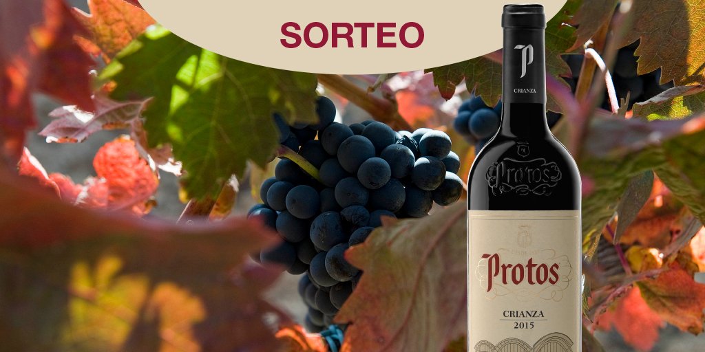 Bodegas_Protos's tweet photo. ¡Celebramos contigo el fin de la vendimia sorteando 10 botellas del nuevo Protos Crianza 2015! Para participar haz RT. ¡Suerte! https://t.co/oD5huS86RL