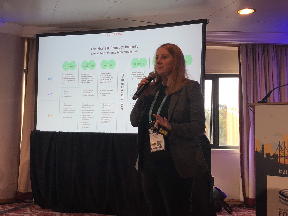 futerra's tweet photo. Are your products sharing #fakenews? Make sure to look at the #HonestProduct journey in the latest Futerra report to see which side of the #honestygap your product is on. @sarah_holloway #2018SRS https://t.co/9Yq6YCYpL9