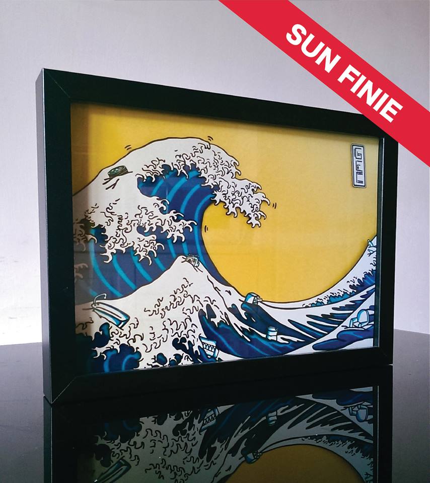 A Milano direbbero SOLD OUT, ma per fortuna sono di Boves. Omaggio a Hokusai Multiplo tiratura 10 esemplari+3 p.a.