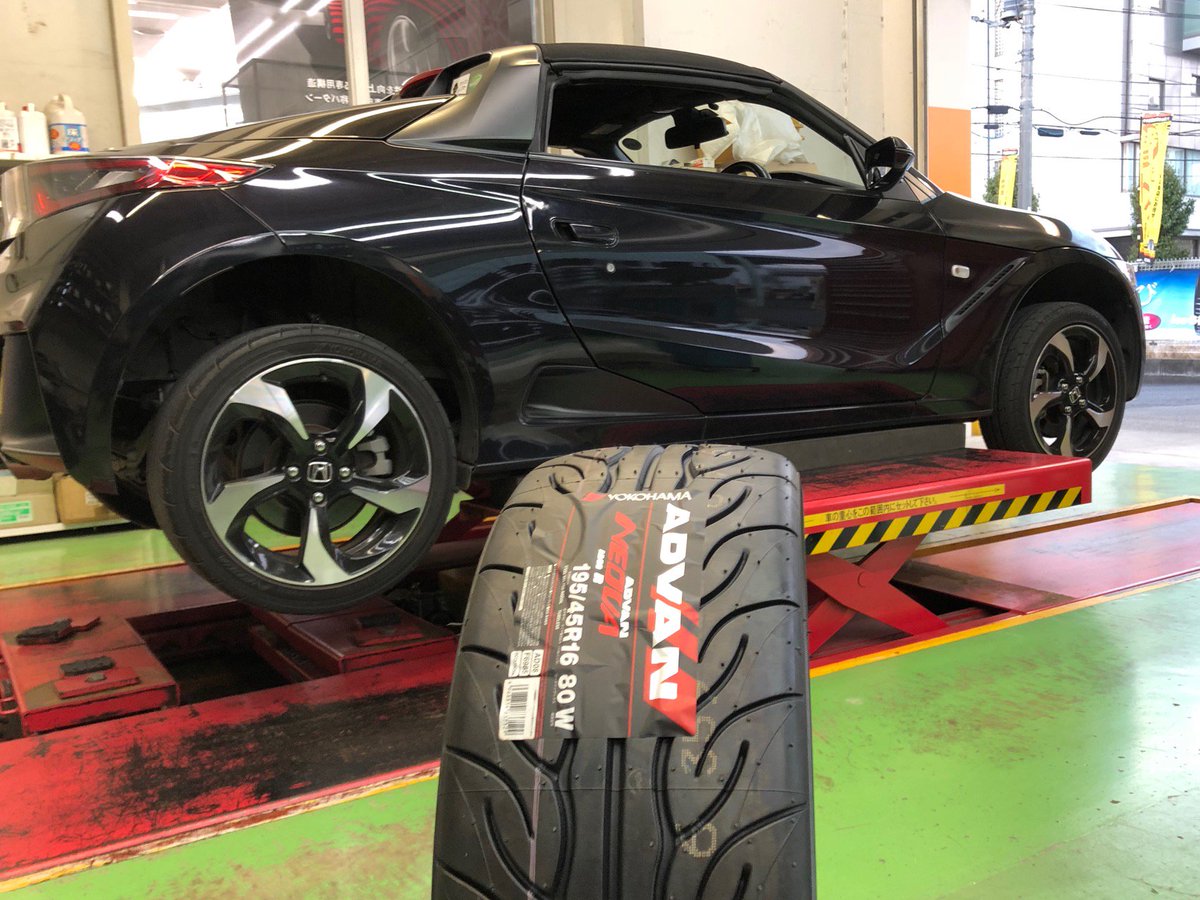 タイヤガーデン座間 連日アドバンタイヤの交換が続きます 本日のアドバンは S660 アドバン ネオバ Ad08r S660の 純正装着タイヤになります 純正タイヤがネオバなので グレードを下げるのはオススメ出来ません タイヤガーデン ヨコハマタイヤ