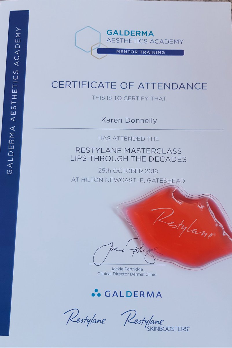 AestheticsSky's tweet photo. Another training certificate for my clinic wall. LIPS MASTERCLASS. Bringing all the lastest techiques and high quality prodycts to my clients 💋💋💋 #lipgoals #lipfiller #lusciouslips #KylieJenner #kyliepackage #aesthetics #aesthetics #lipsonpoint #lovedarlo #darlobiz https://t.co/OVMz7pd2VB