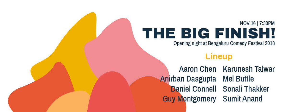 blrcomedyfest's tweet photo. Opening Night at Bengaluru Comedy Festival 2018 feat. @Aaronch3n, @adg_5, @DanielC0nnell3, @guy_mont, @karuneshtalwar, @MelindaButtle, @SonaliThakker & @Chant_Anand.
Tickets at: https://t.co/VUzMw95Hff
#BCF2018 https://t.co/21SwoG8FoC