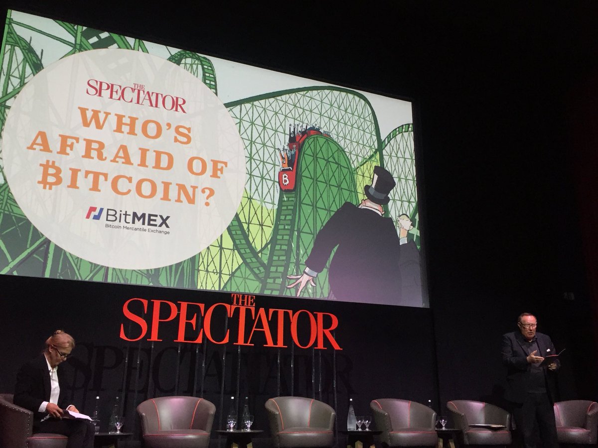 bySamStevenson's tweet photo. Was awesome to meet industry legend @afneil at @spectator / @SpectatorEvents Who’s afraid of #Bitcoin?
#SpecBitcoin #crypto https://t.co/bowtv4FsYx
