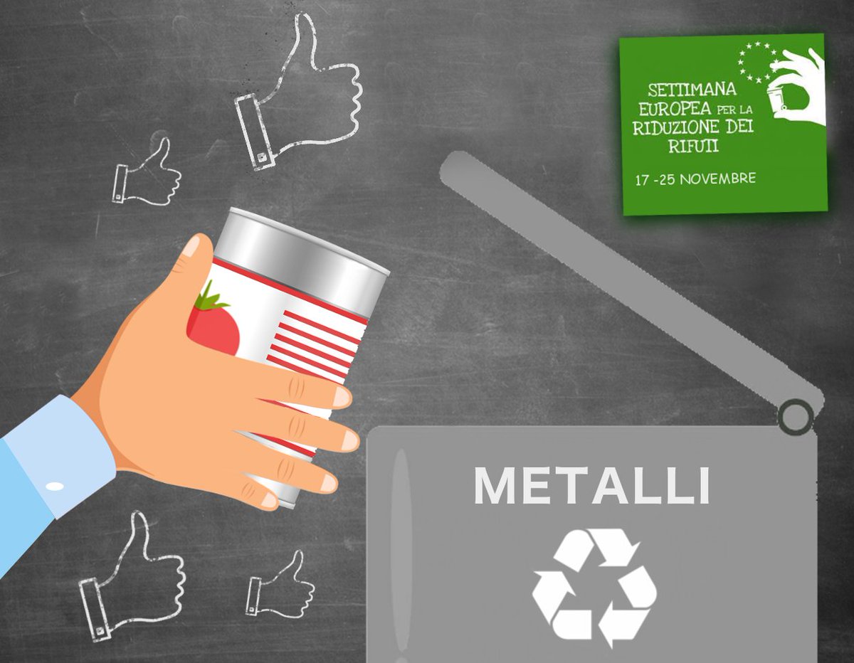 RicreaAcciaio's tweet image. Verso la Settimana Europea per la Riduzione dei Rifiuti 2018 con @menorifiuti !
Un piccolo gesto quotidiano può essere molto importante per l&apos;ambiente. Gli imballaggi in acciaio vanno gettati nel giusto cassonetto. 🥫➡️🗑️
Basta poco, no? 👍♻️

#TimeToDetox #EWWR18 #SERR18