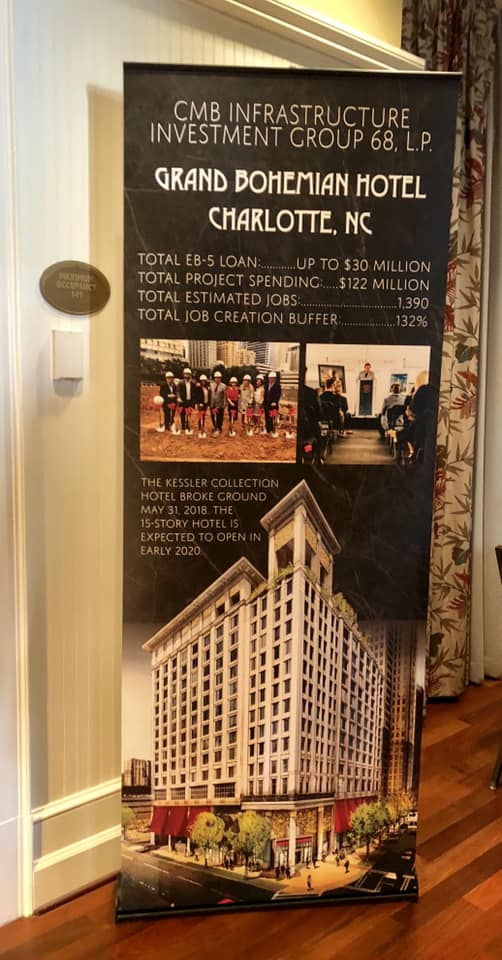 Great event this week and very proud to introduce colleagues and industry leaders to CMB EB-5 Regional Centers project with Kessler Hotels. A step above any other project and worth learning about