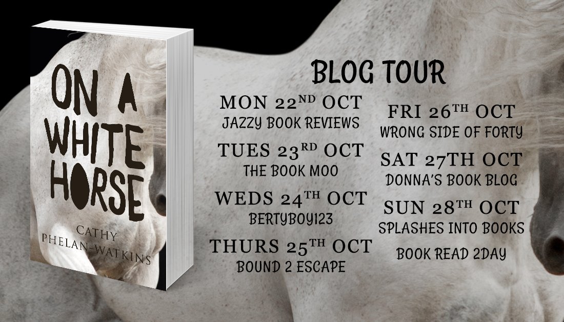 If you want to find out more about 'On A White Horse' follow my blog tour.
@PixyJazz, @bicted, @dmmaguire391, @bookaddictionuk

#copingwithloss #bereavement #healingthroughart