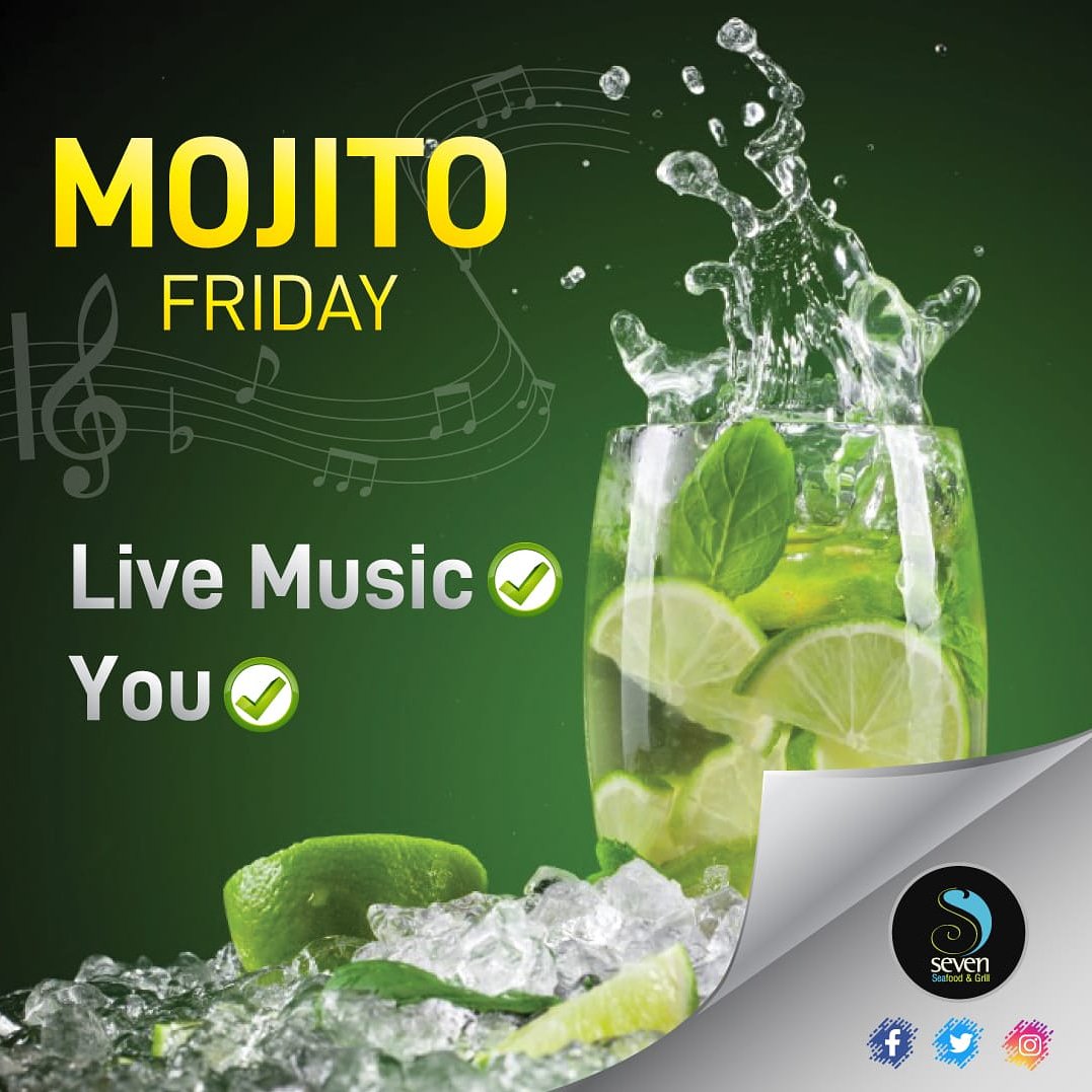 ExperienceSeven's tweet photo. Who's up for Friday night Mojitos while swaying to live music? Sounds amazing to us! #experienceseven @chefkiranjethwa #bestrestaurantinnairobi #acousticnights #chefkiranjethwa #signaturedrinks #cocktailsatseven #chefkirancreations #seven'slivemojitobar #heatedterrace https://t.co/slS8jXGEZ8