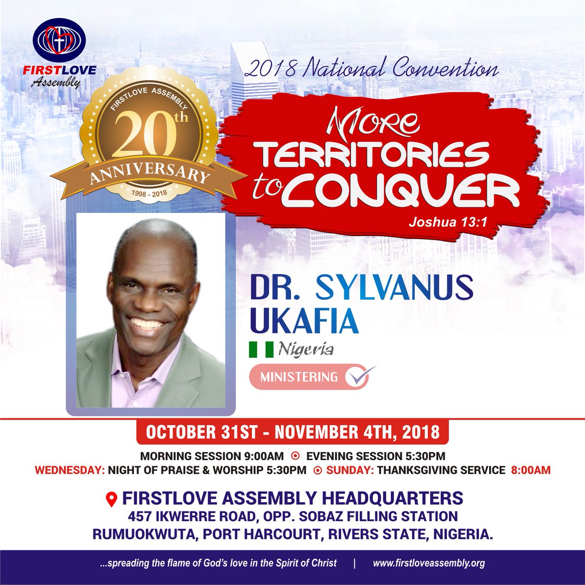 omnicoded's tweet photo. #FirstloveAssembly 2018Nationa Convention
#MoreTerritoriesToConquer
https://t.co/xP1aPloVdQ https://t.co/sT0ZSeSsIp