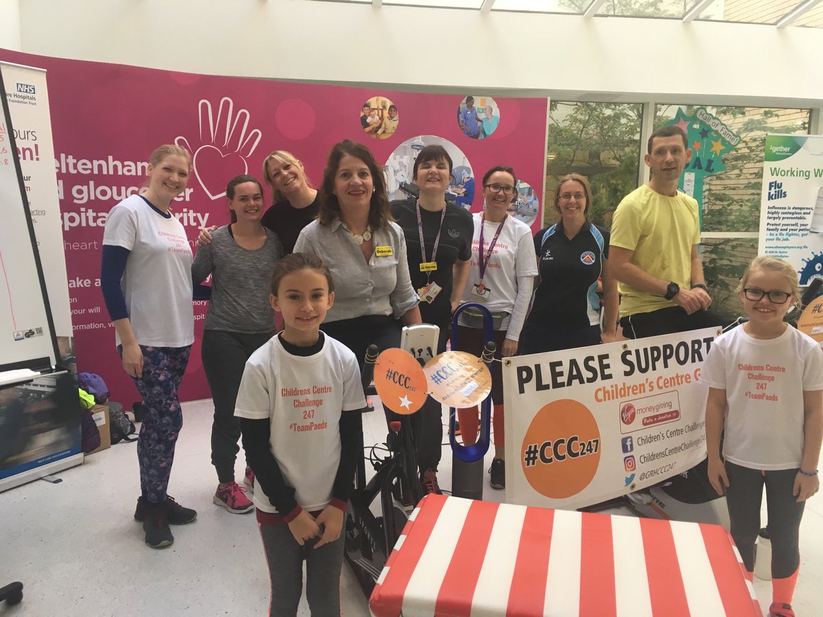 Deborah62655228's tweet image. There was me trying to sneak in a quick visit to Costa but instead I find myself 8km in to my 10k contribution to the amazing CCC247 challenge coming to fruition today in the GRH Atrium. Our amazing children’s staff will have clocked up 24,700km raising awareness and funds #J2O