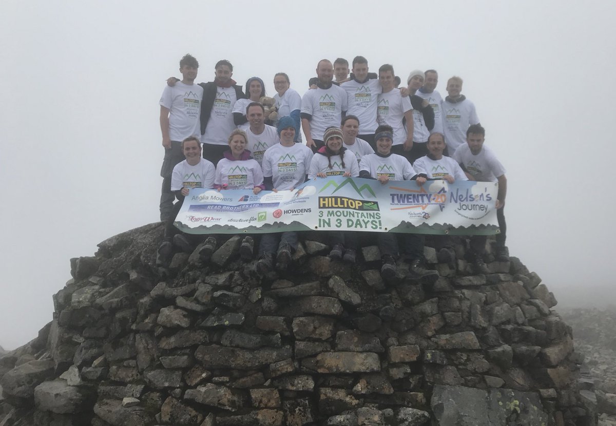 HilltopNorfolk's tweet photo. We are super proud to say we have raised over £8,000 for @nelsonsjourney with our 3 Mountains in 3 Days Challenge! We really can’t thank those enough took part in this epic adventure and also everyone who supported &amp; sponsored us! #goteamHilltop #3mountainsin3days #fundraising https://t.co/66840HMgh6